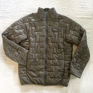 Men’s small gray Patagonia Micro Puff puffer jacket